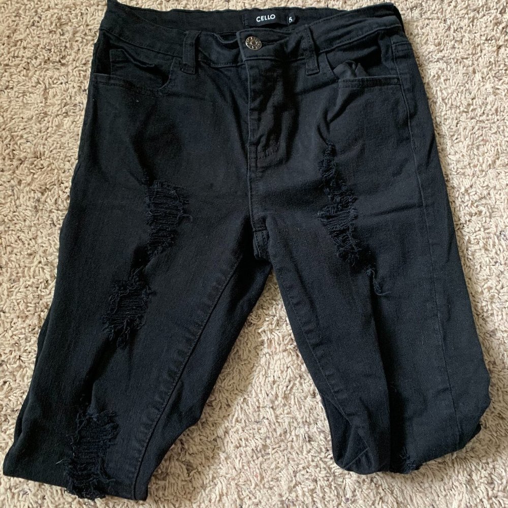 Skinny Black Ripped Jeans